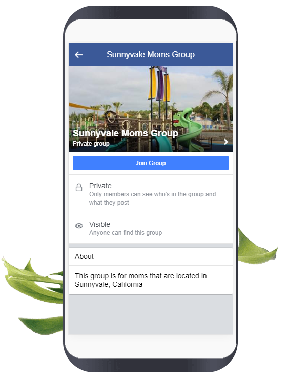 sunnyvale-moms-facebook-group-on-phone